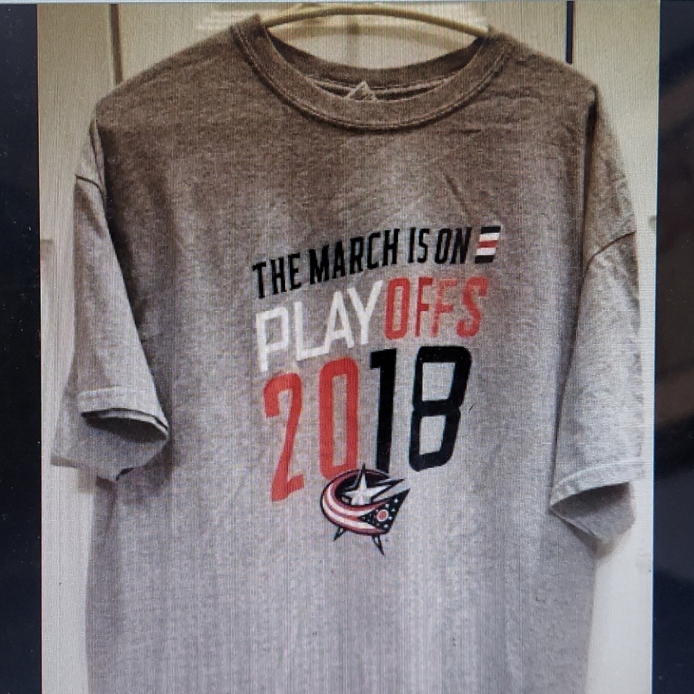 Columbus Blue Jackets 2018 Playoff t-shirt XL